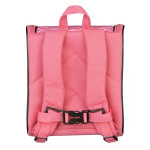 Achterkant van Barbie rugzak met gewatteerde rug en draaglus