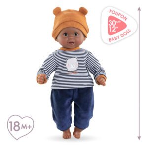 Corolle Marius babypop staand met maatindicatie 30 cm voor kinderen vanaf 18 maanden