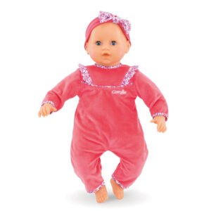 Staande Corolle babypop in zachte roze pyjama