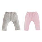 Corolle Set van roze en grijze poppenleggings voor 36 cm poppen