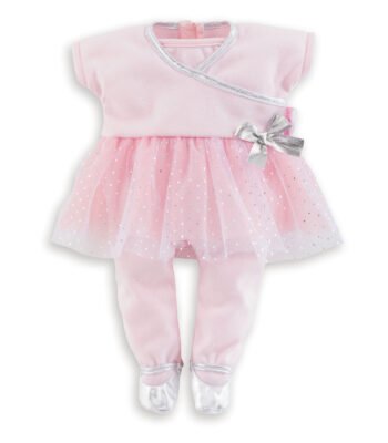 Corolle Mon Premier Poupon - poppenoutfit dance Roze ballerina poppenoutfit met tule rok en zilveren strikje