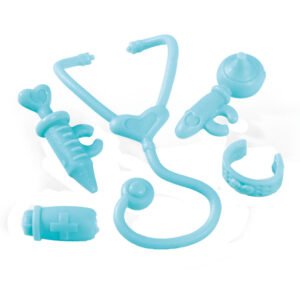 evi love Blauwe speelgoedaccessoires voor dierenarts zoals stethoscoop en injectiespuit