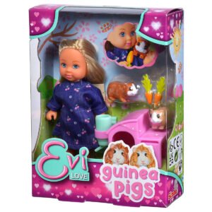 Evi Love poppenverpakking met cavia’s en accessoires