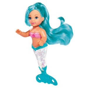 Evi Love zeemeermin pop met turquoise haar en glinsterende staart