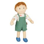 Heless Pop Paul in groene tuinbroek en blauwe schoentjes