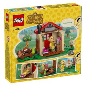 GO Animal Crossing doos achterkant huisinterieur met Goldie