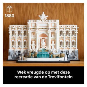 LEGO Architecture Trevifontein op houten tafel met 1880 bouwstenen Bestandsnaam (kopieerbaar):