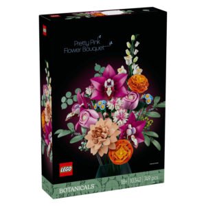 LEGO Botanical Pretty Pink Flower Bouquet doos voorkant