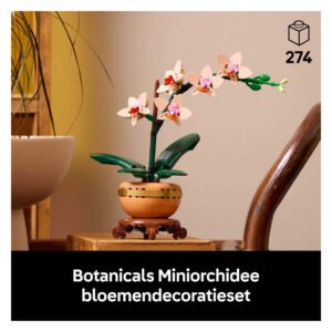 LEGO Botanicals mini-orchidee als decoratie in interieur