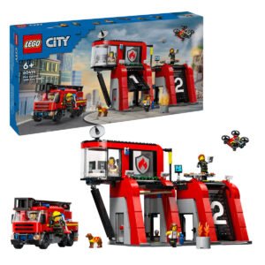 Lego City 60414 brandweerkazerne en brandweerauto complete set met doos