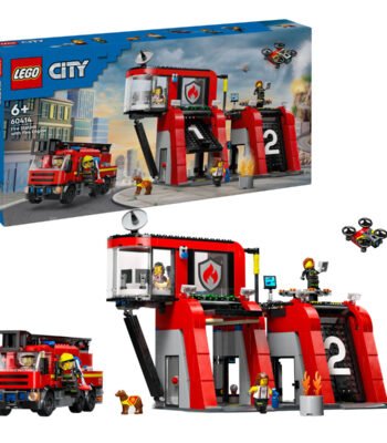 Lego City 60414 brandweerkazerne en brandweerauto complete set met doos