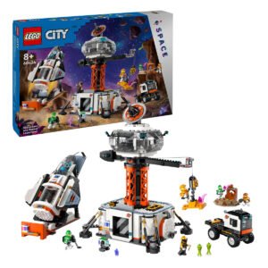 LEGO City 60434 ruimtebasis en raketlanceringsplatform met bouwvoertuig en platform set 60434