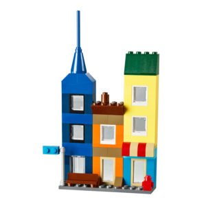 Gekleurde LEGO Classic gebouwen in stadsstijl