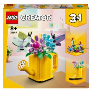 LEGO Creator 3-in-1 set doos voorkant met gieter en kleurrijke bloemen