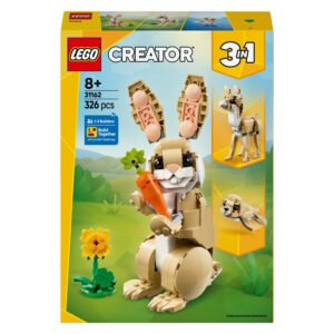 Voorkant van LEGO Creator 31162 doos met konijn, lama en zeehond