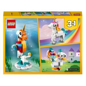 Achterkant van LEGO Creator 3-in-1 doos met alternatieve modellen