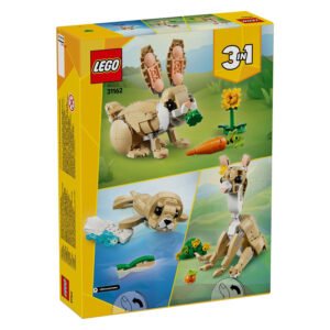 Achterzijde van LEGO Creator 3-in-1 doos met dierenmodellen