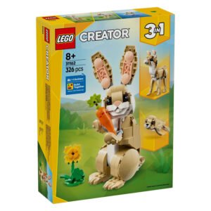 LEGO Creator 3-in-1 doos voorzijde met bouwbare paashaas, zeehond en hertje
