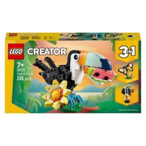 LEGO Creator 3-in-1 Tropical Toucan bouwset verpakking voorkant met 225 stukjes