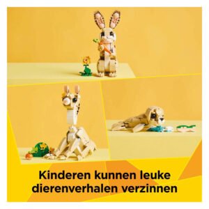 LEGO Creator dierenfiguren voor fantasierijke verhalen: konijn, lama en zeehond