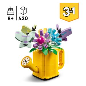 LEGO Creator gieter met paarse bloem en vlinders, geschikt vanaf 8 jaar