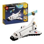 LEGO Creator 31134 Space Shuttle met doos en modellen van shuttle en astronaut