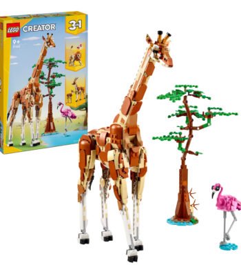 Verpakking van LEGO Creator 31150 safaridieren set met giraffe, flamingo en boom