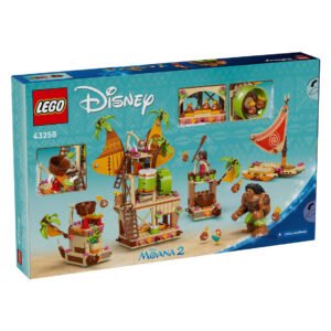 LEGO Disney Moana 2 set 43258 met Kakamora vlot verpakking achterkant