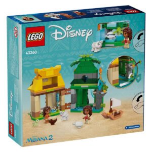 Achterkant van de doos LEGO Disney Moana eilandavontuur