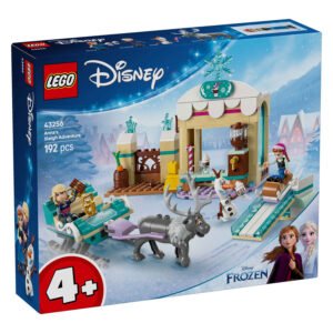 Voorkant van LEGO Disney Frozen Anna's Slee avontuur bouwdoos met 192 stenen