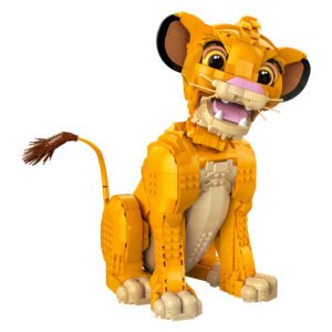 LEGO Disney Simba figuur recht van voren gefotografeerd