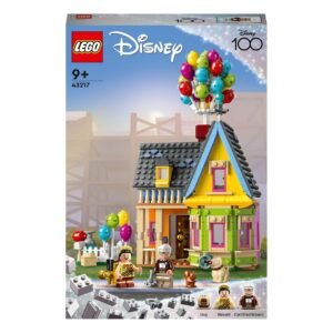 LEGO Disney Up 43217 set doos voorkant met huis, ballonnen en minifiguren