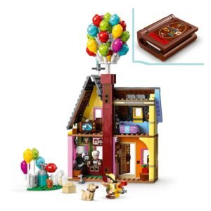 LEGO Disney UP huis opengeklapt met ballonboek en details van binnen