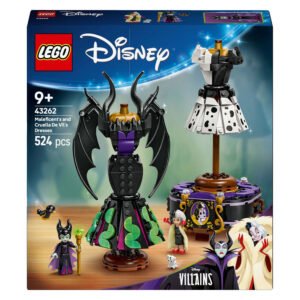LEGO doos van Disney Villains set 43262 met 524 onderdelen voor kinderen vanaf 9 jaar