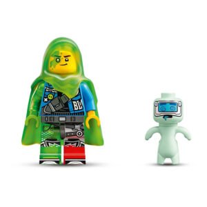 LEGO Dreamzzz Mateo minifiguur met groene cape en kleine robot