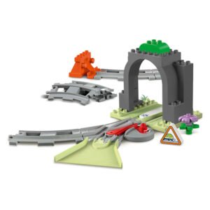LEGO DUPLO treinset met tunnel, wissel en gebogen rails onderdelen