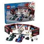 LEGO City 60444 f1 garage met Mercedes-amg en alpine auto's met doos