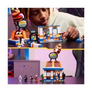 LEGO Durr Burger restaurant met open speelruimte en Fortnite minifiguren