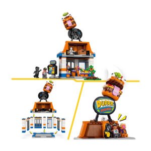 Modulair LEGO Fortnite Durr Burger restaurant met speelfuncties en minifiguren