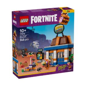 Voorkant van LEGO Fortnite Durr Burger Restaurant set met 546 onderdelen