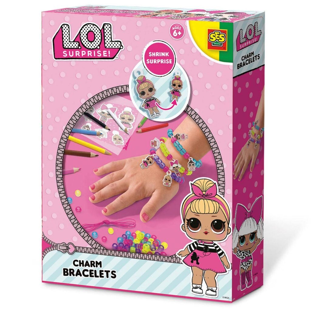 Verpakking van SES L.O.L. bedelarmbandjes maken set met krimpbare bedels