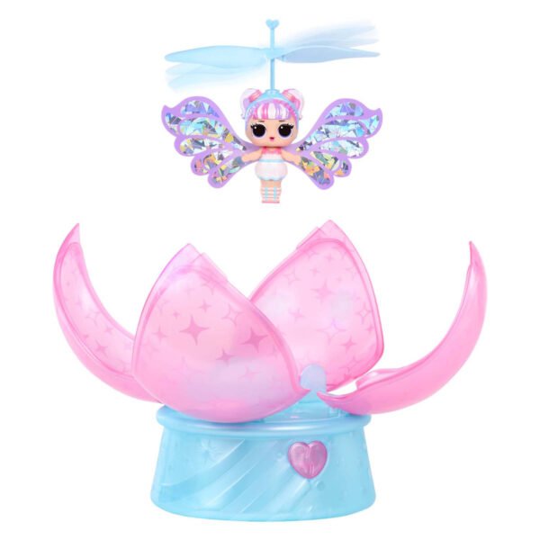 L.O.L. Surprise Magic Flyers fairies tots - snowflake vliegt uit roze bloemenbasis