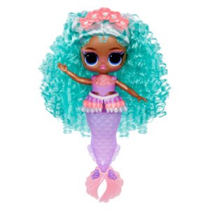 L.O.L. Surprise! mermaid pop met paarse top en staart, turquoise krullen