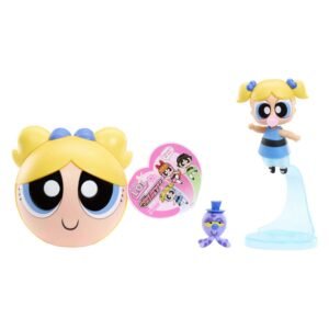 LOL Surprise Powerpuff Girls Bubbles figuur met kauwgombel en octopus accessoire