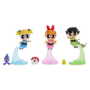 LOL Surprise Powerpuff Girls figuren op standaarden met accessoires