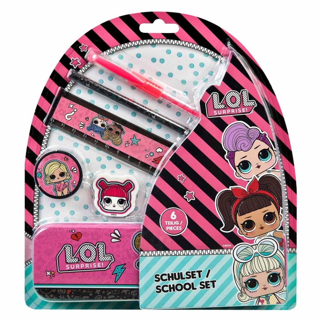 L.O.L. Surprise! schoolset met stickers en liniaal Chill Together thema