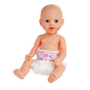 new born baby Zittende babypop met kleurrijke luier voor rollenspel