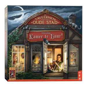 De Taveernen van de Oude Stad uitbreiding Kamer te Huur bordspel doos voorkant 999 Games De Taveernen van de Oude Stad Uitbreiding: Kamer te Huur! Bordspel