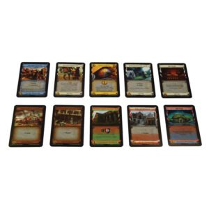 Dominion De Donkere Middeleeuwen kaarten met verschillende acties en gebouwen