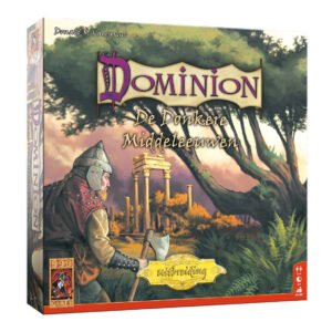 Voorkant van Dominion De Donkere Middeleeuwen uitbreiding van 999 Games 999 Games Dominion: De Donkere Middeleeuwen Uitbreiding Bordspel